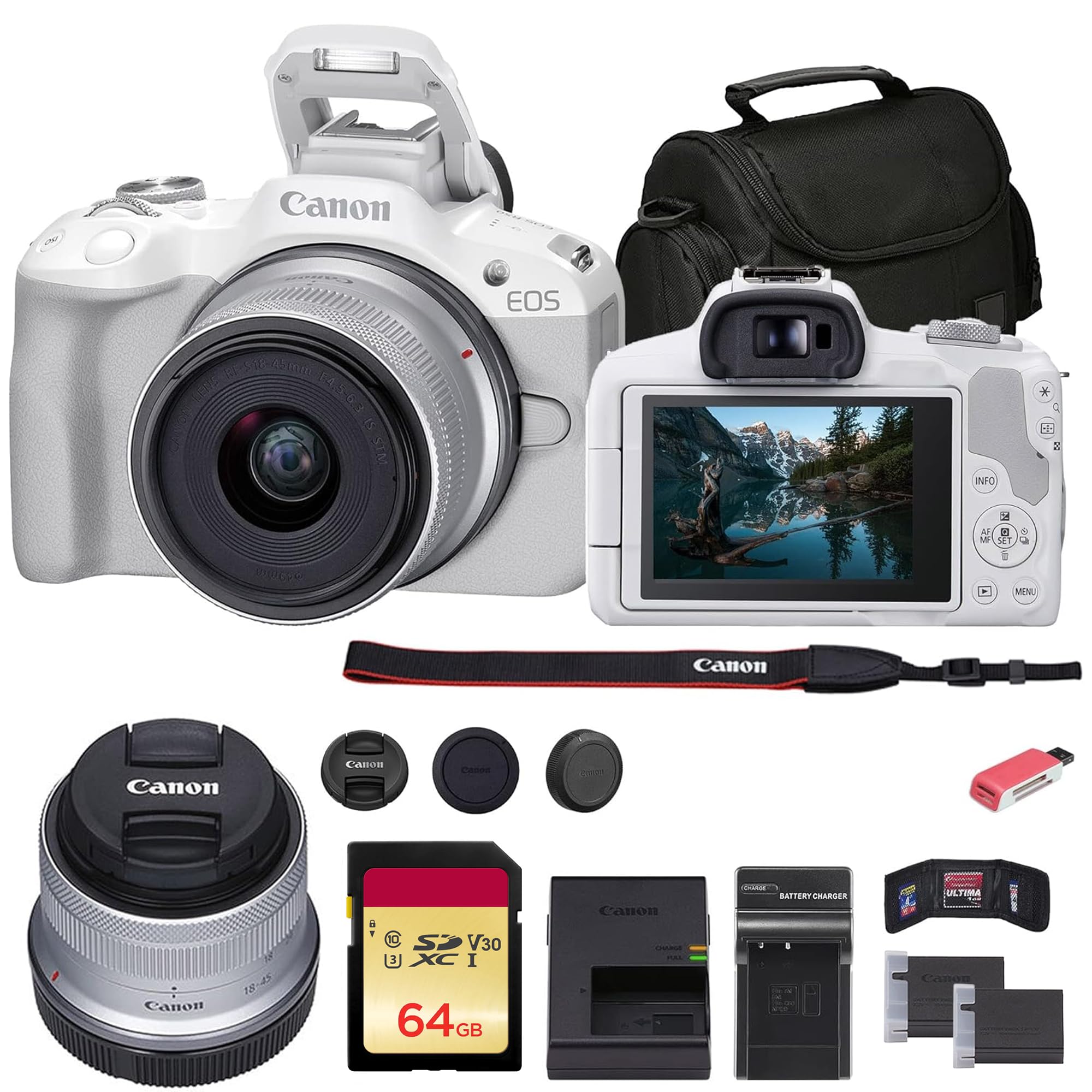 Amazon.com : Canon EOS R50 Mirrorless Camera with 18-45mm Lens